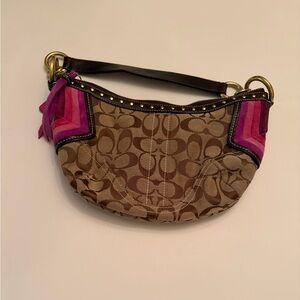 Coach Brown and Pink Designer Women's Bag